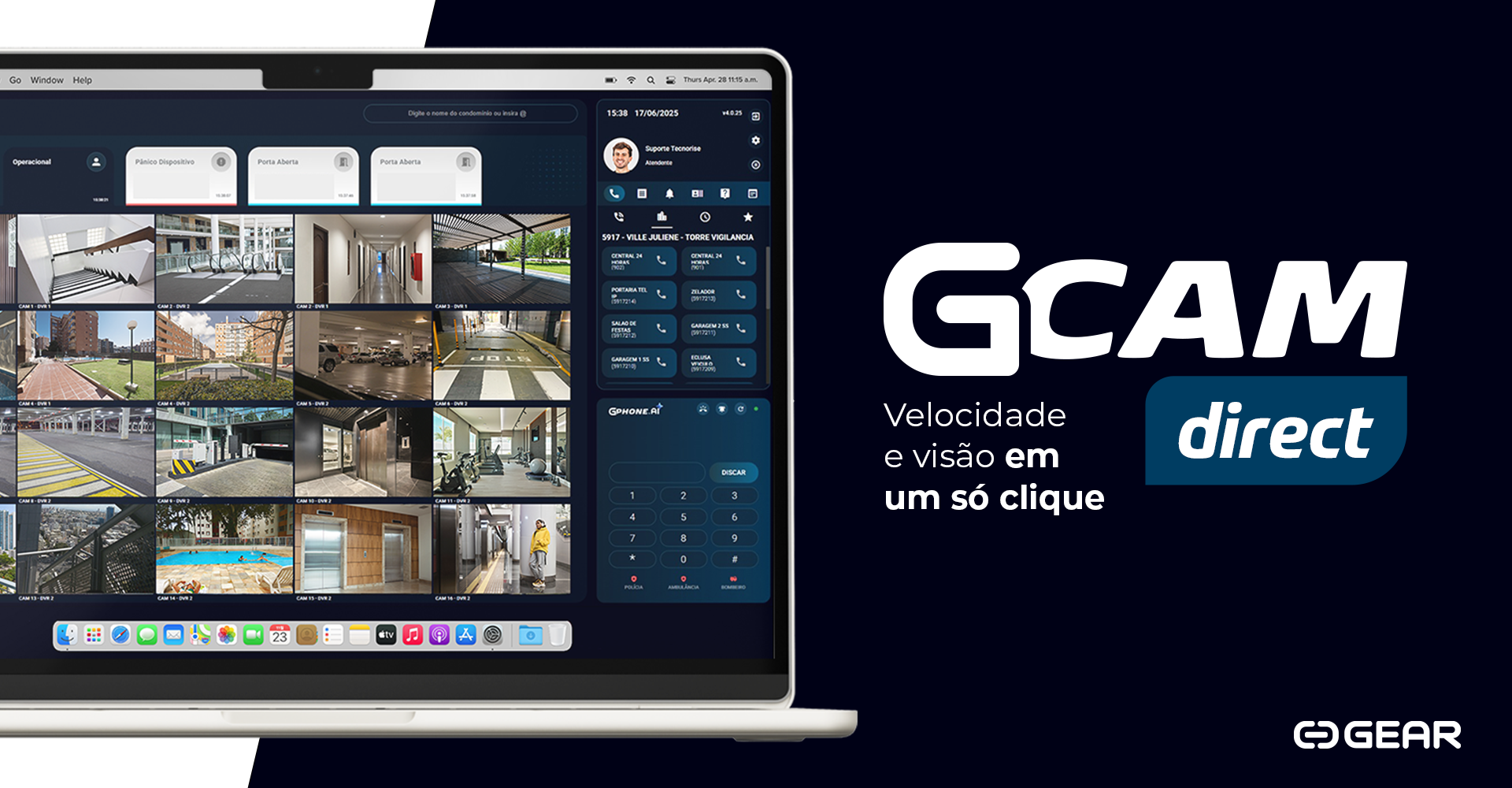 Mais liberdade e agilidade no gerenciamento das suas câmeras.
